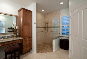Remodeled bathroom by Peak Performance Construction LLC